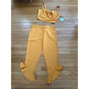 NEW Womens Size M Milk and Honey Yellow Boho Outfit
